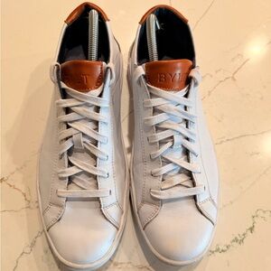 BYLT Basics White and Tan Sneakers